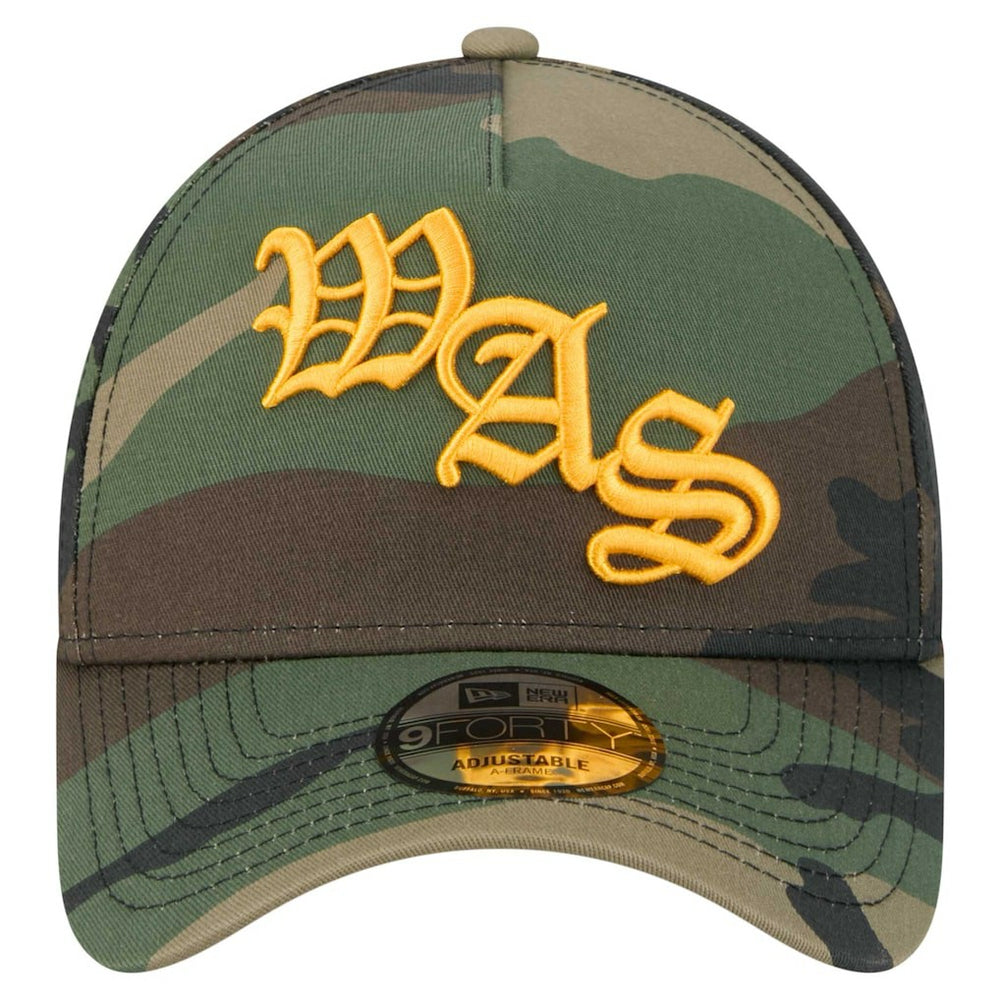 Washington Commanders New Era Mystic Camo A-Frame 9FORTY Adjustable Hat - Camo Hats