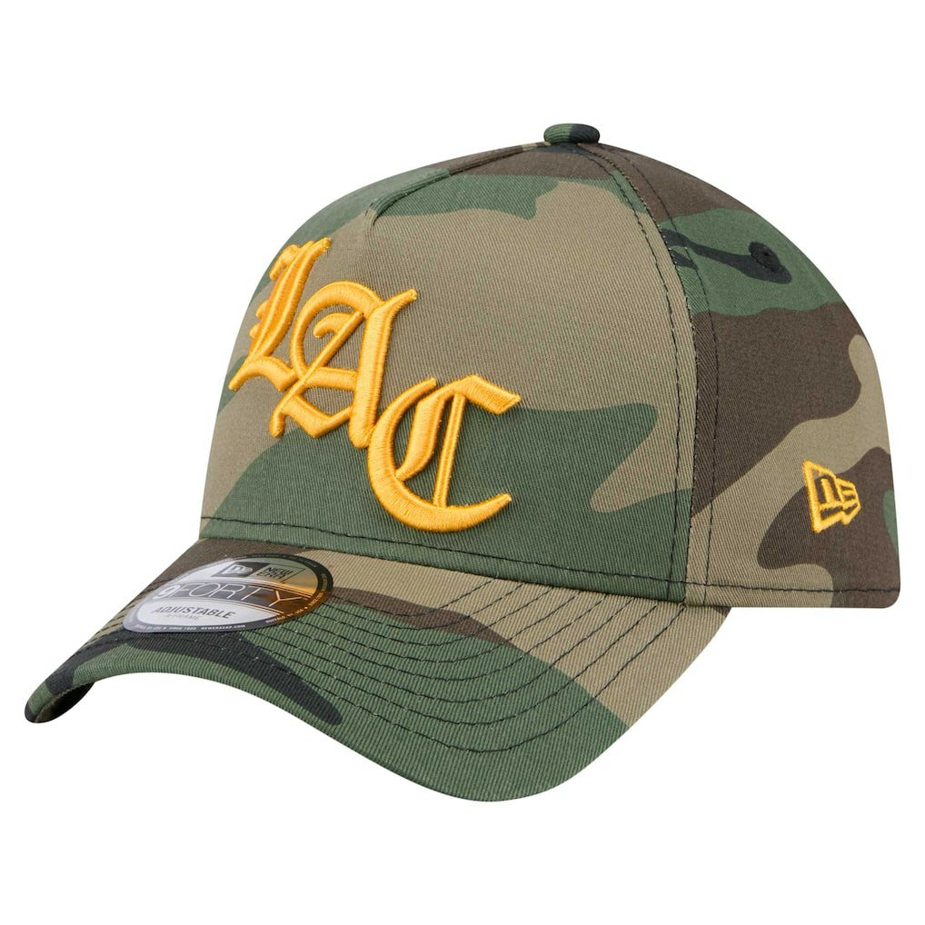 Los Angeles Chargers New Era Mystic Camo A-Frame 9FORTY Adjustable Hat - Camo Hats
