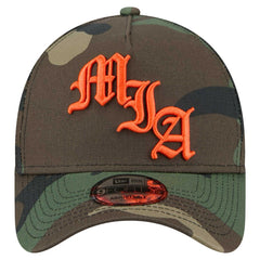 Miami Dolphins New Era Mystic Camo A-Frame 9FORTY Adjustable Hat - Camo Hats