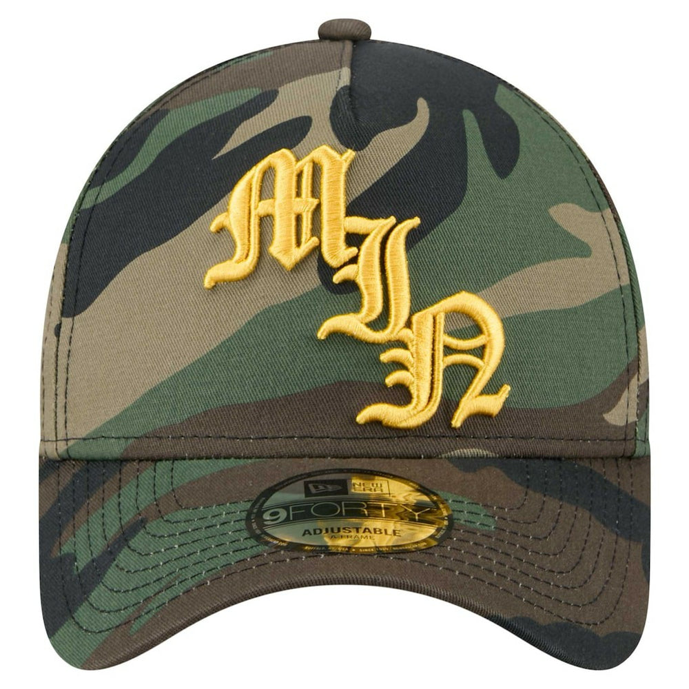 Minnesota Vikings New Era Mystic Camo A-Frame 9FORTY Adjustable Hat - Camo Hats