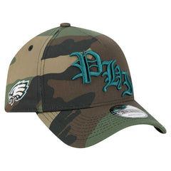 Philadelphia Eagles New Era Mystic Camo A-Frame 9FORTY Adjustable Hat - Camo Hats