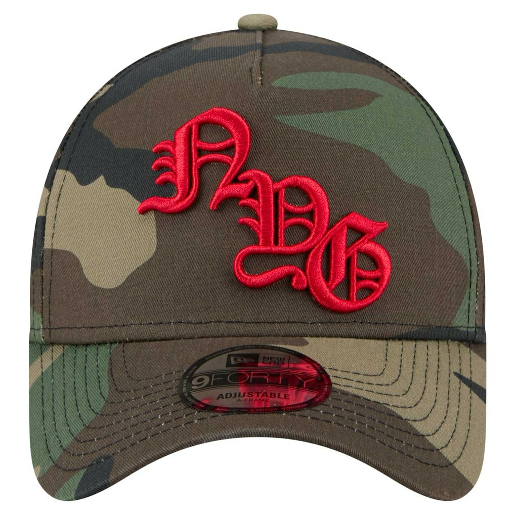 New York Giants New Era Mystic Camo A-Frame 9FORTY Adjustable Hat - Camo Hats