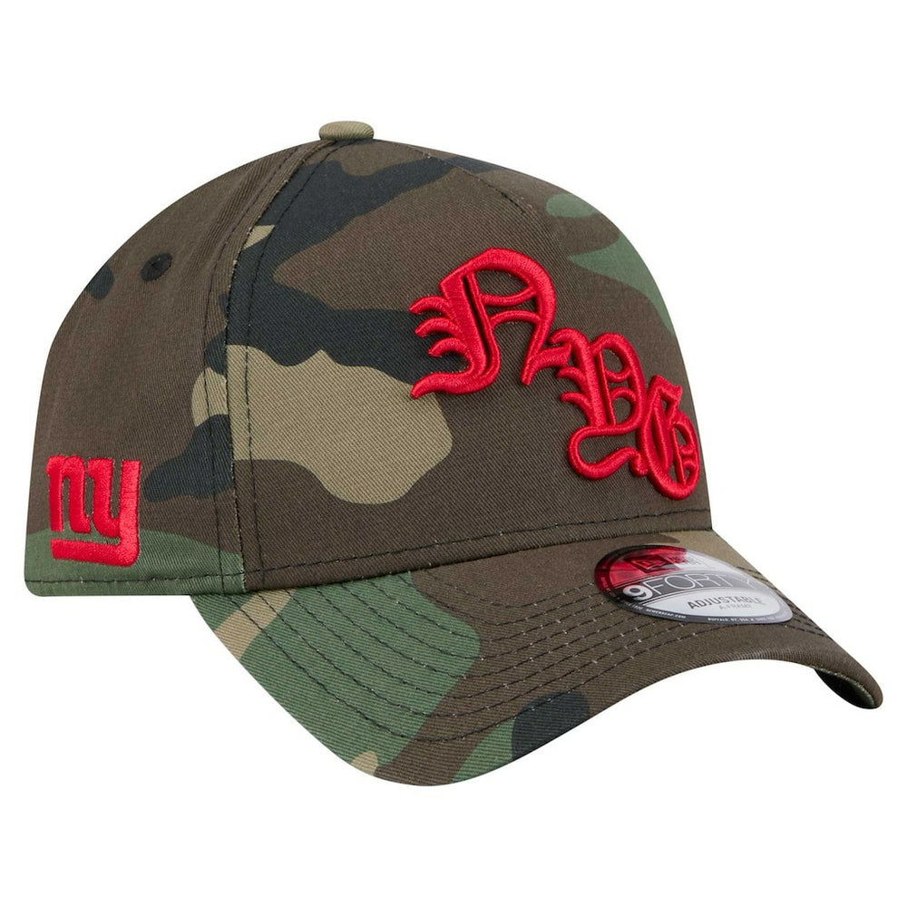 New York Giants New Era Mystic Camo A-Frame 9FORTY Adjustable Hat - Camo Hats