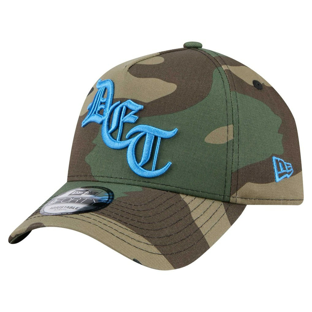 Detroit Lions New Era Mystic Camo A-Frame 9FORTY Adjustable Hat - Camo Hats