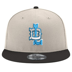 Detroit Lions New Era City Originals 9FIFTY Snapback Hat - Cream/Blue Hats