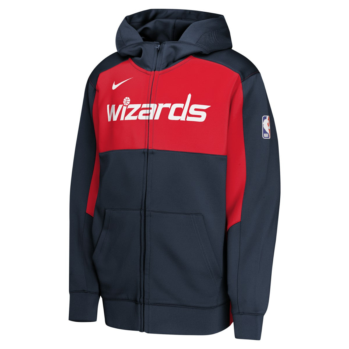 Washington Wizards Youth Authentic On-Court Showtime Performance Full-Zip Hoodie Navy/Red - Nike