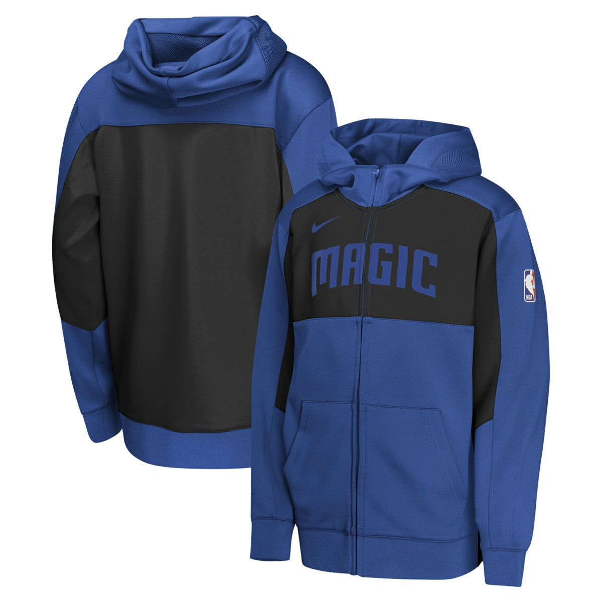 Orlando Magic Youth Authentic On-Court Showtime Performance Full-Zip Hoodie Blue/Black - Nike outlet