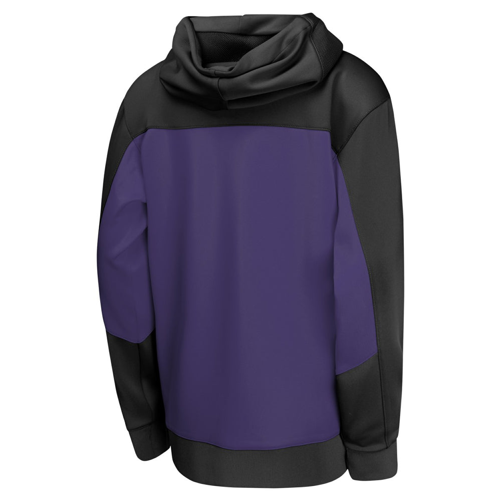 Phoenix Suns Youth Authentic On-Court Showtime Performance Full-Zip Hoodie Black/Purple - Nike