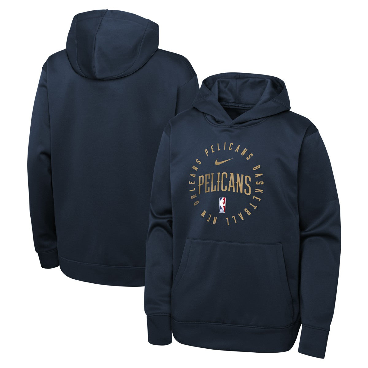 New Orleans Pelicans Youth Performance Practice Spotlight Pullover Hoodie Navy - Nike