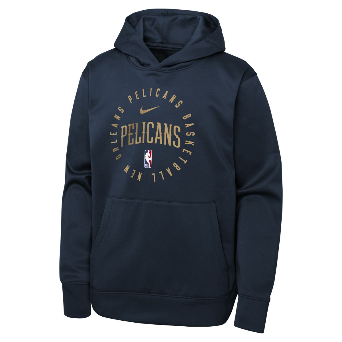 New Orleans Pelicans Youth Performance Practice Spotlight Pullover Hoodie Navy - Nike