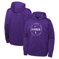 Sacramento Kings Youth Performance Practice Spotlight Pullover Hoodie Purple - Nike