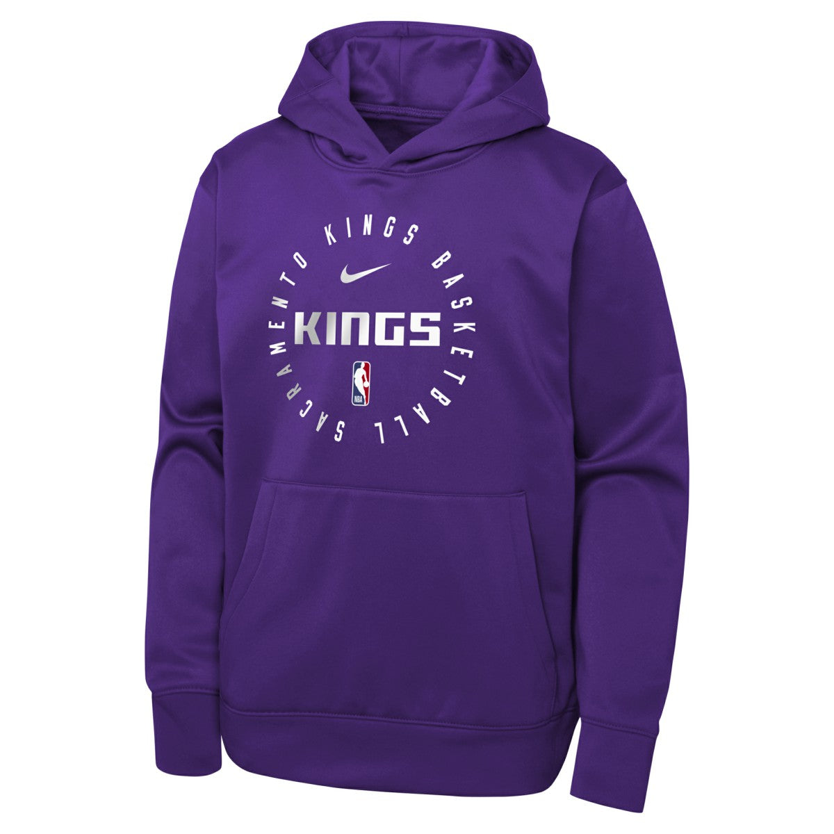 Sacramento Kings Youth Performance Practice Spotlight Pullover Hoodie Purple - Nike