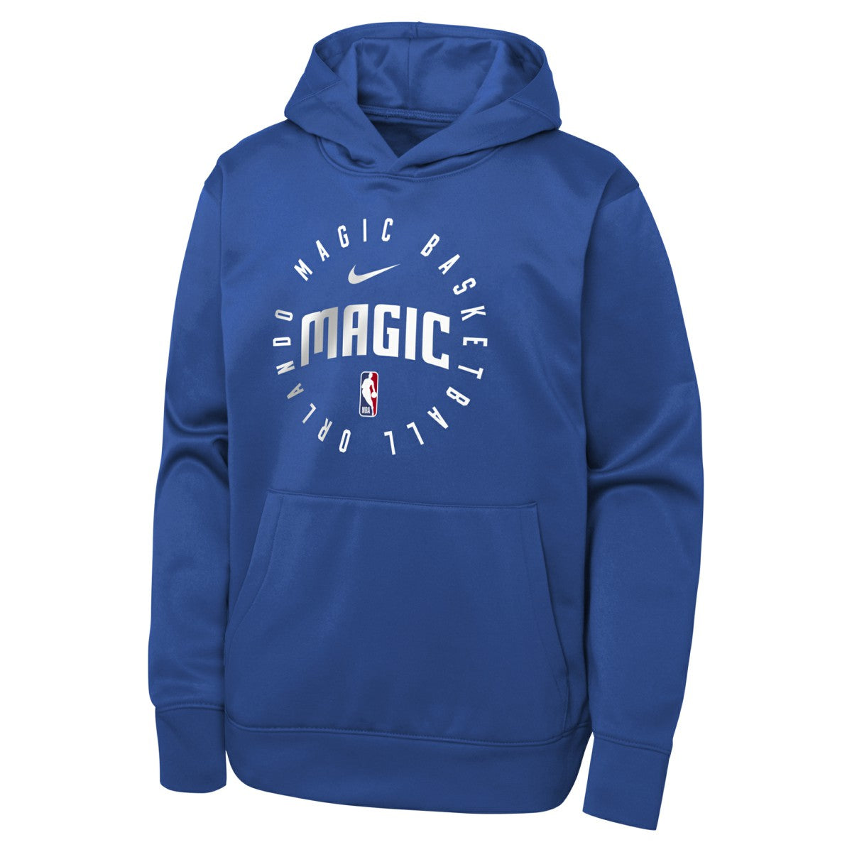 Orlando Magic Youth Performance Practice Spotlight Pullover Hoodie Blue - Nike