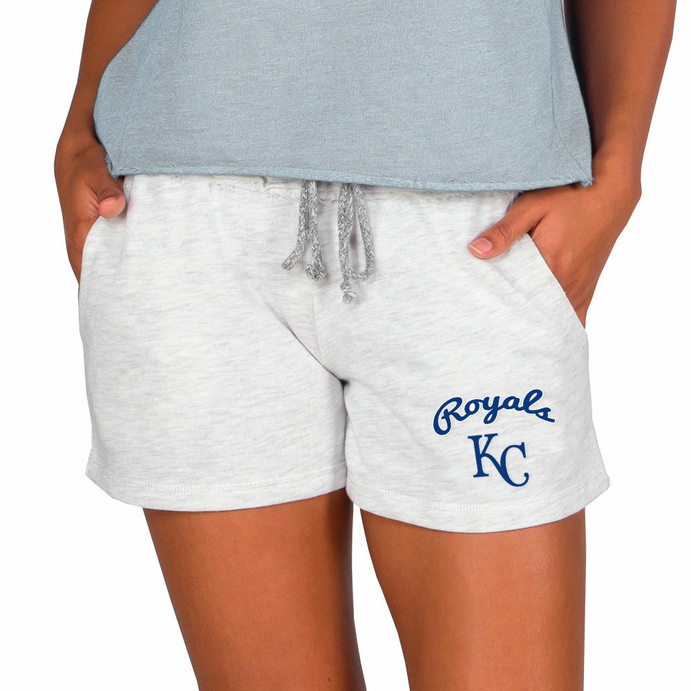 Kansas City Royals Concepts Sport Women's Mainstream French Terry Tri-Blend Shorts - Ash Shorts