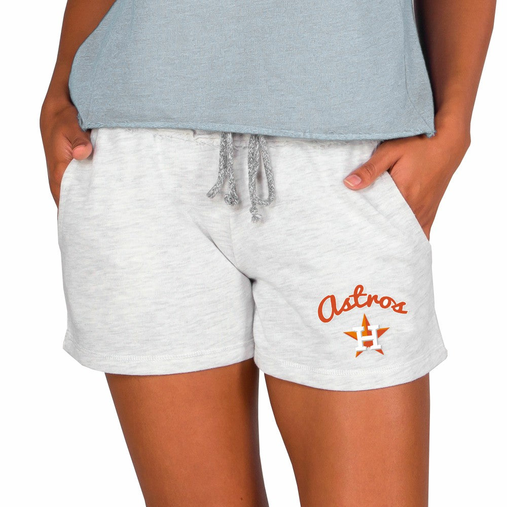 Houston Astros Concepts Sport Women's Mainstream French Terry Tri-Blend Shorts - Ash Shorts
