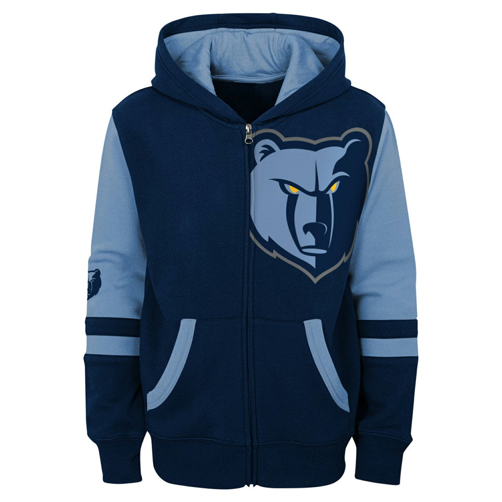 Memphis Grizzlies Preschool Straight To The League Full-Zip Hoodie Navy