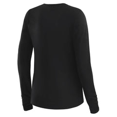 Seattle Seahawks WEAR by Erin Andrews x Gracie Hunt Women's Mesh Panel Long Sleeve T-Shirt - Black T-shirts