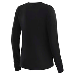 Baltimore Ravens WEAR by Erin Andrews x Gracie Hunt Women's Mesh Panel Long Sleeve T-Shirt - Black T-shirts
