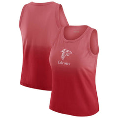 Atlanta Falcons WEAR by Erin Andrews x Gracie Hunt Women's Ombre Tank Top - Scarlet Tops