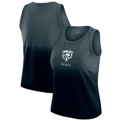 Chicago Bears WEAR by Erin Andrews x Gracie Hunt Women's Ombre Tank Top - Navy Tops