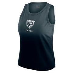 Chicago Bears WEAR by Erin Andrews x Gracie Hunt Women's Ombre Tank Top - Navy Tops