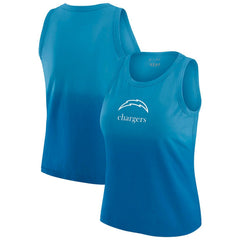 Los Angeles Chargers WEAR by Erin Andrews x Gracie Hunt Women's Ombre Tank Top - Blue Tops