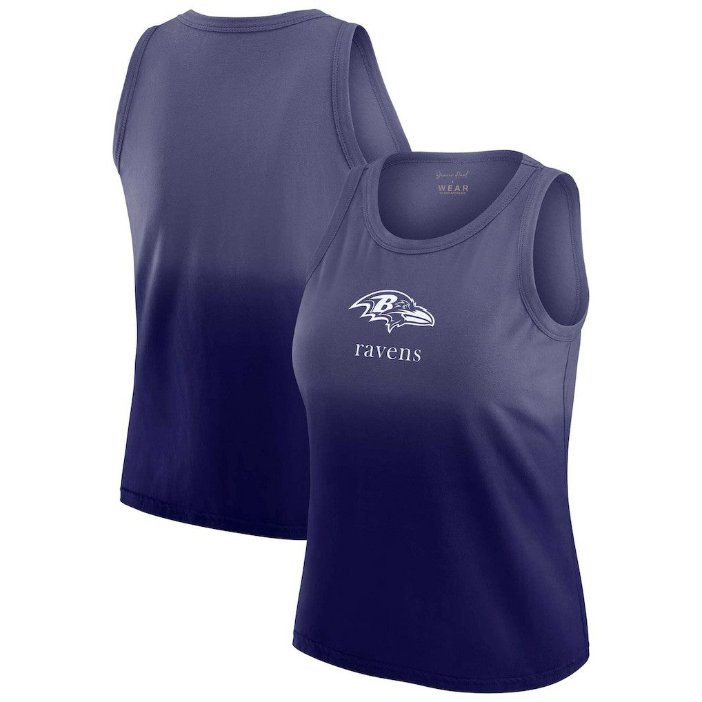 Baltimore Ravens WEAR by Erin Andrews x Gracie Hunt Women's Ombre Tank Top - Purple Tops