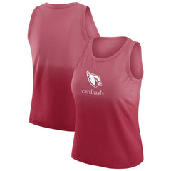 Arizona Cardinals WEAR by Erin Andrews x Gracie Hunt Women's Ombre Tank Top - Cardinal Tops