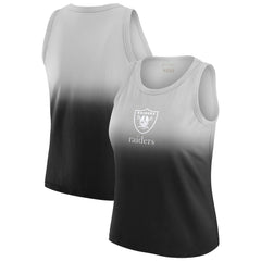 Las Vegas Raiders WEAR by Erin Andrews x Gracie Hunt Women's Ombre Tank Top - Black Tops