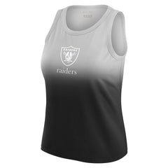 Las Vegas Raiders WEAR by Erin Andrews x Gracie Hunt Women's Ombre Tank Top - Black Tops