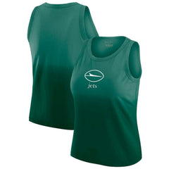 New York Jets WEAR by Erin Andrews x Gracie Hunt Women's Ombre Tank Top - Green Tops