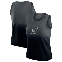 Houston Texans WEAR by Erin Andrews x Gracie Hunt Women's Ombre Tank Top - Navy Tops