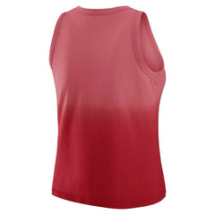 San Francisco 49ers WEAR by Erin Andrews x Gracie Hunt Women's Ombre Tank Top - Scarlet Tops