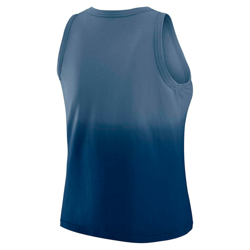 Indianapolis Colts WEAR by Erin Andrews x Gracie Hunt Women's Ombre Tank Top - Heather Navy Tops