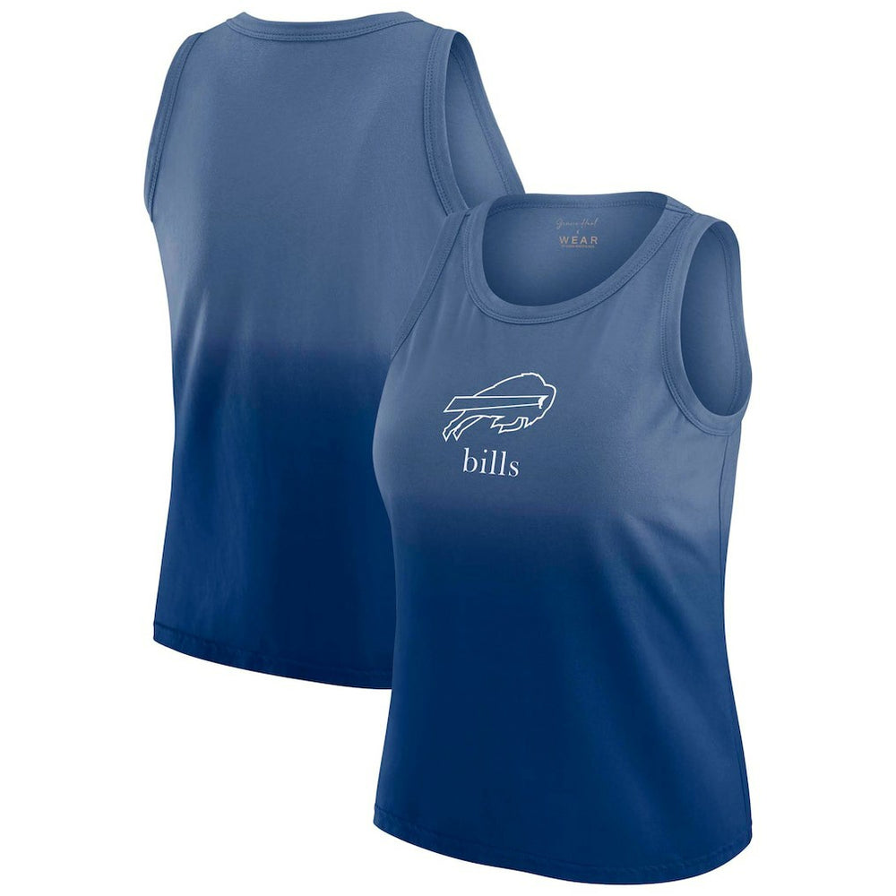 Buffalo Bills WEAR by Erin Andrews x Gracie Hunt Women's Ombre Tank Top - Royal Tops