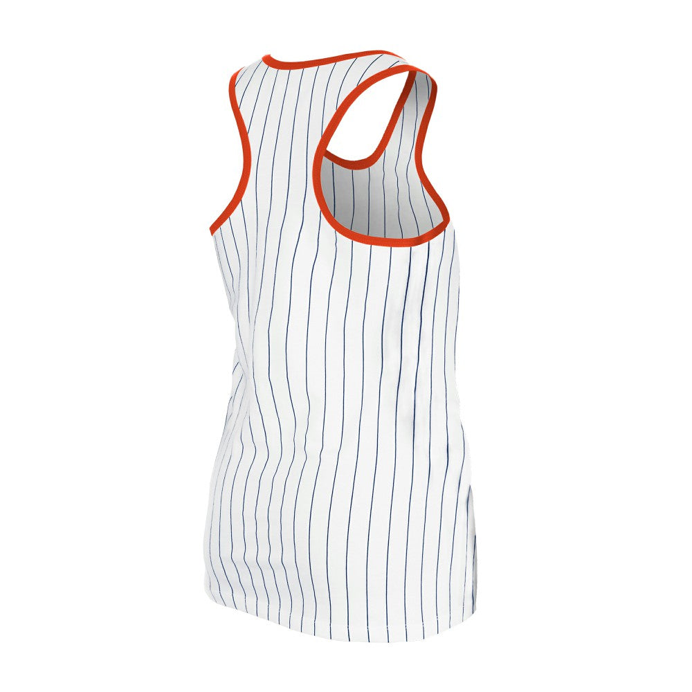 Houston Astros New Era Women's Gameday Pinstripe Tank Top - White Tanks