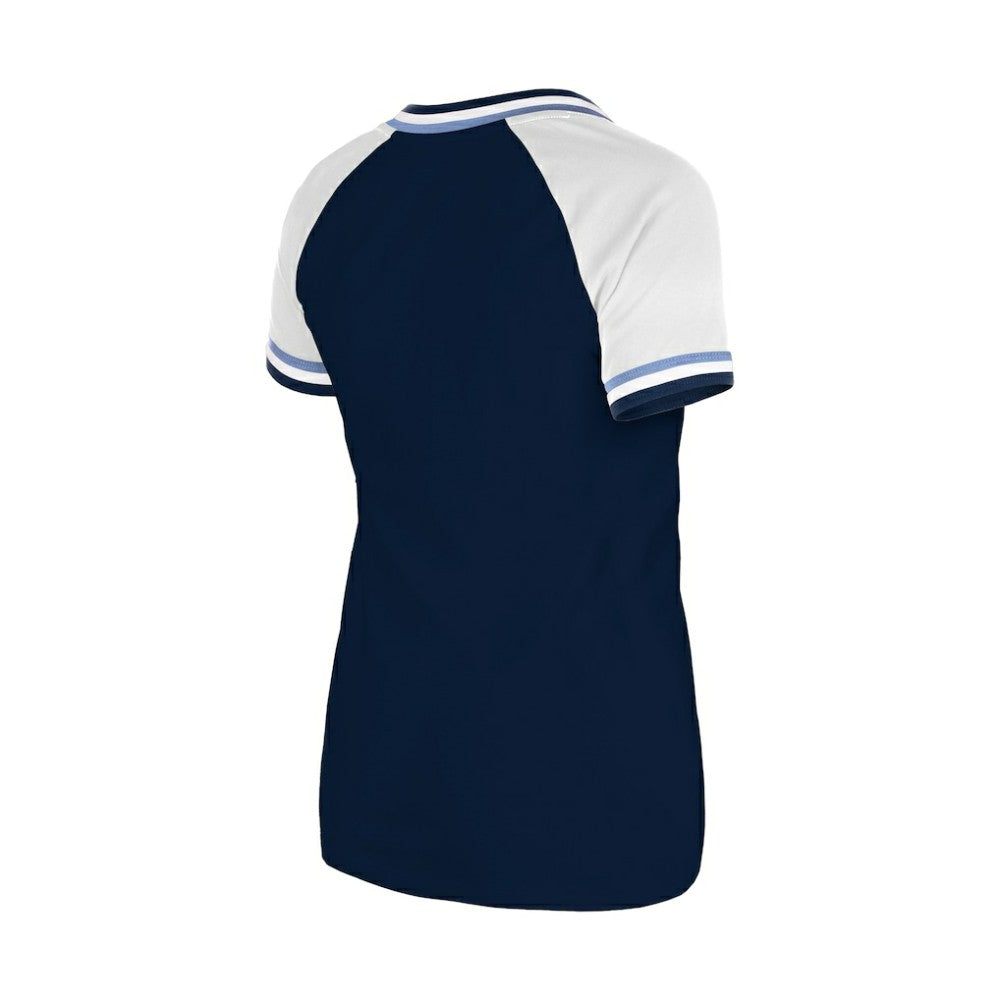 Tampa Bay Rays New Era Women's Gameday Raglan V-Neck T-Shirt - Navy T-shirts
