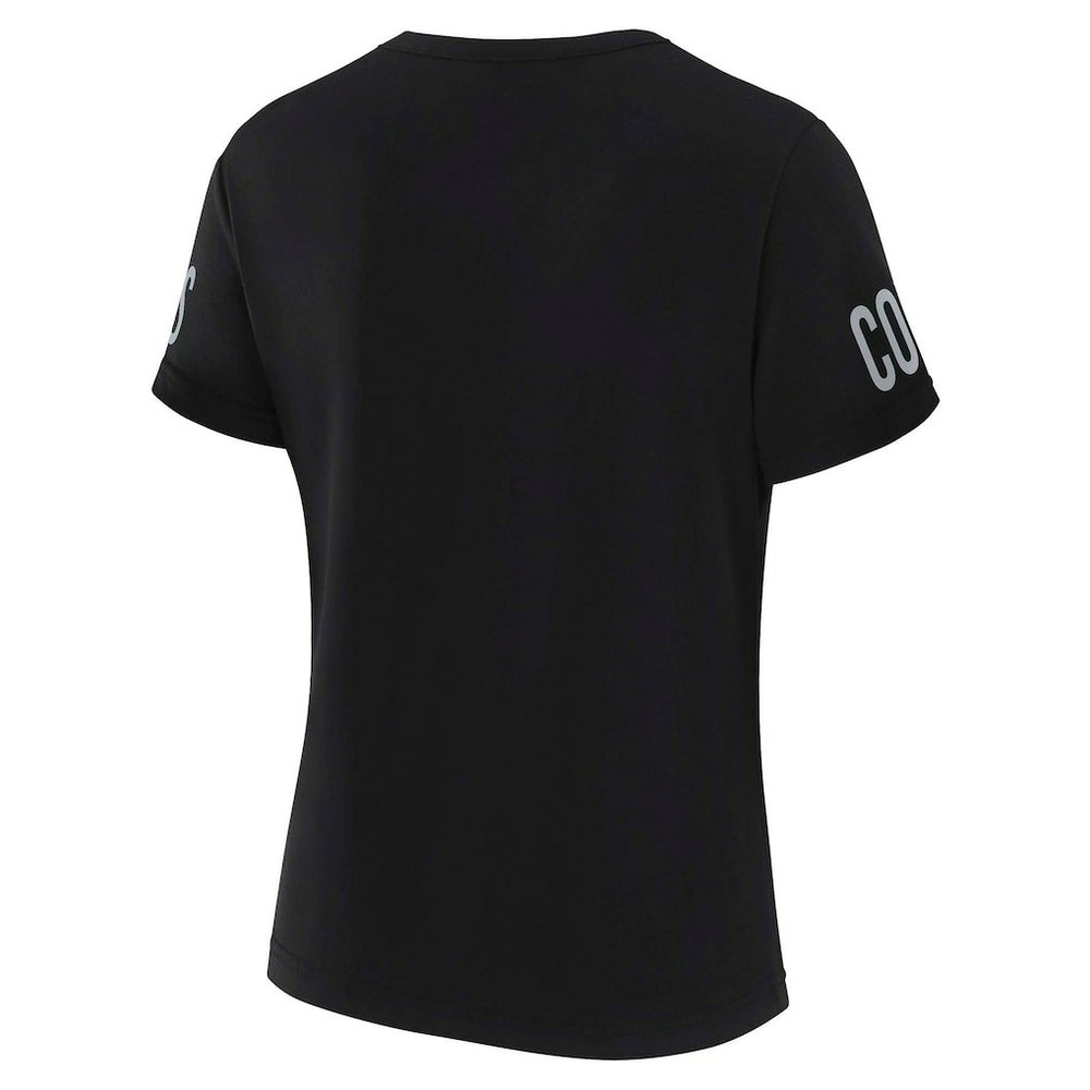 Dallas Cowboys WEAR by Erin Andrews x Gracie Hunt Women's Draft Me Lace-Up T-Shirt - Black T-shirts