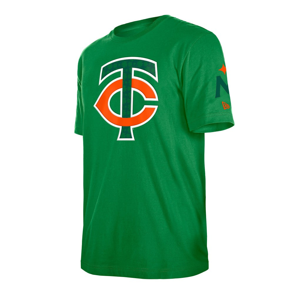 Minnesota Twins New Era St. Patrick's Day Shamrock Fill T-Shirt - Kelly Green T-shirts