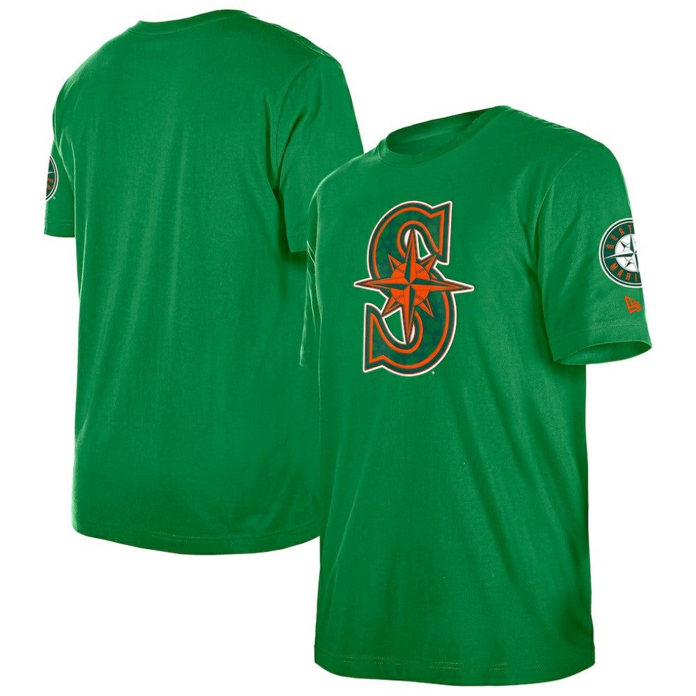 Seattle Mariners New Era St. Patrick's Day Shamrock Fill T-Shirt - Kelly Green T-shirts