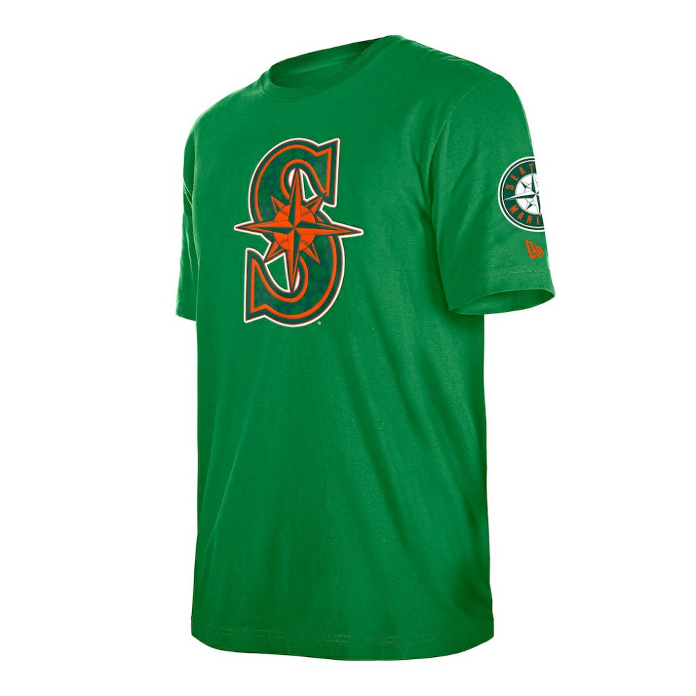 Seattle Mariners New Era St. Patrick's Day Shamrock Fill T-Shirt - Kelly Green T-shirts