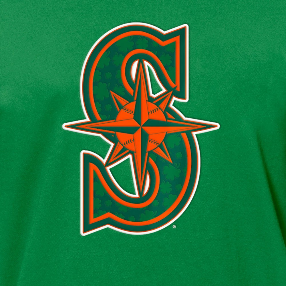 Seattle Mariners New Era St. Patrick's Day Shamrock Fill T-Shirt - Kelly Green T-shirts