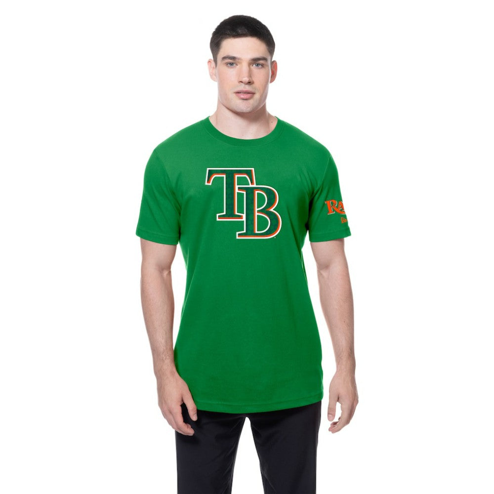 Tampa Bay Rays New Era St. Patrick's Day Shamrock Fill T-Shirt - Kelly Green T-shirts