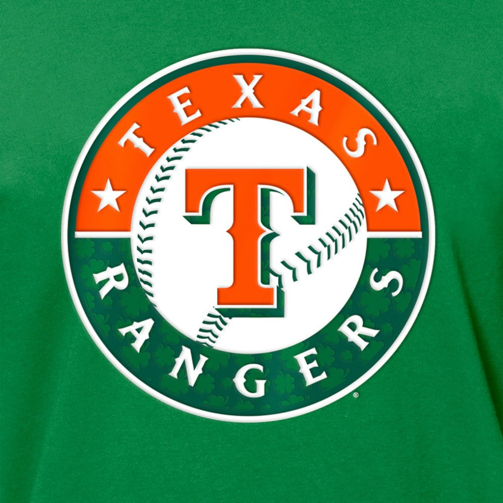 Texas Rangers New Era St. Patrick's Day Shamrock Fill T-Shirt - Kelly Green T-shirts