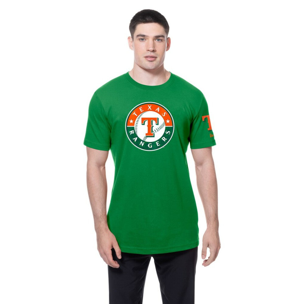Texas Rangers New Era St. Patrick's Day Shamrock Fill T-Shirt - Kelly Green T-shirts
