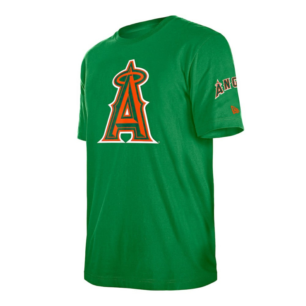 Los Angeles Angels New Era St. Patrick's Day Shamrock Fill T-Shirt - Kelly Green T-shirts
