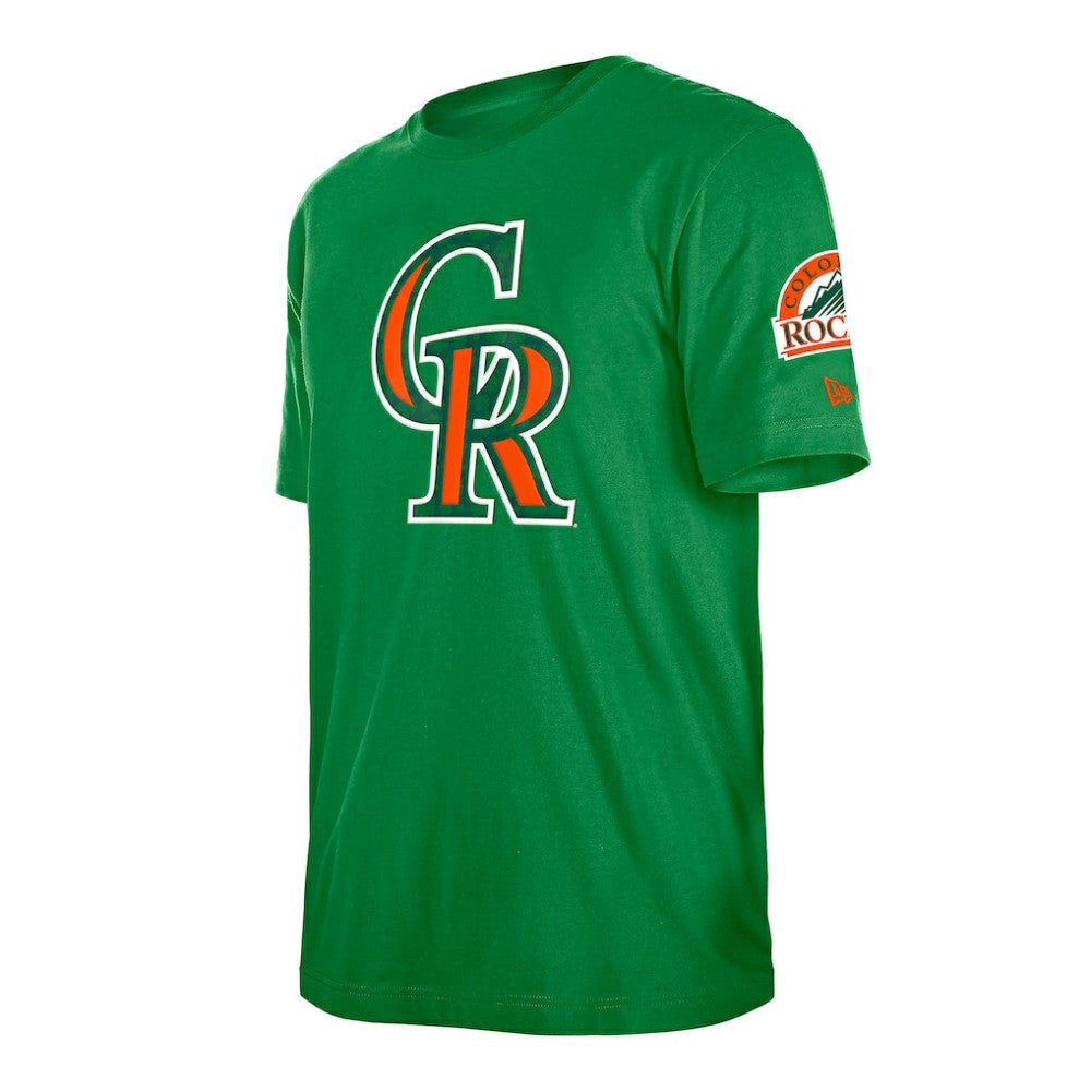 Colorado Rockies New Era St. Patrick's Day Shamrock Fill T-Shirt - Kelly Green T-shirts
