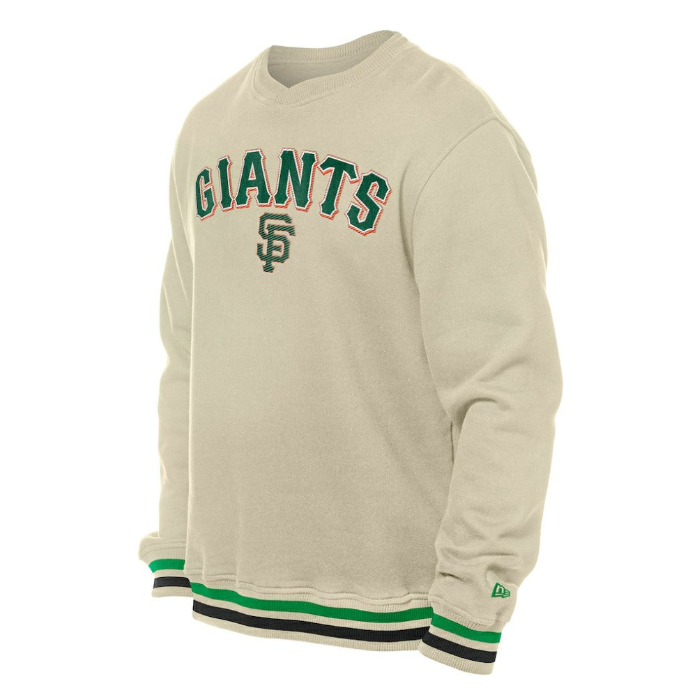 San Francisco Giants New Era St. Patrick's Day Twill Pullover Sweatshirt - Cream Pullover