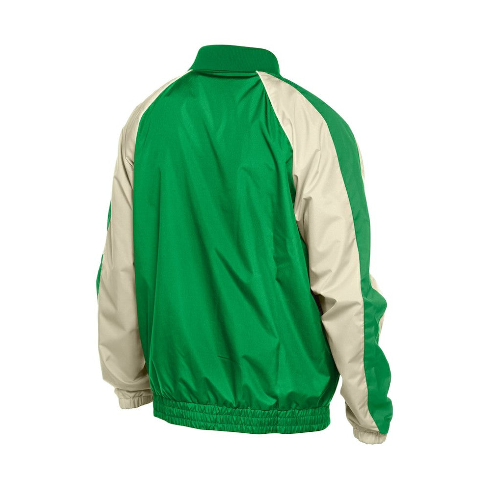 St. Louis Cardinals New Era St. Patrick's Day Ripstop Raglan Quarter-Zip Windbreaker - Kelly Green Tops