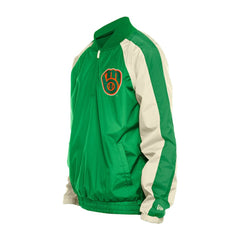 Milwaukee Brewers New Era St. Patrick's Day Ripstop Raglan Quarter-Zip Windbreaker - Kelly Green Tops